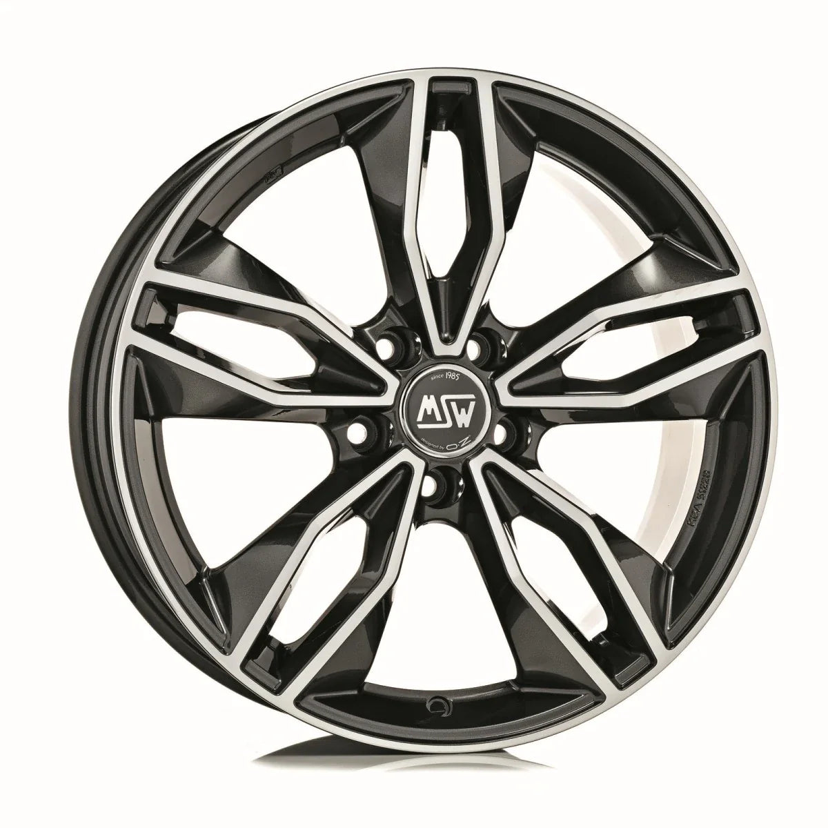 Alu kola MSW 71 8x18 5x108 ET45 Gloss Dark Grey Full Polished