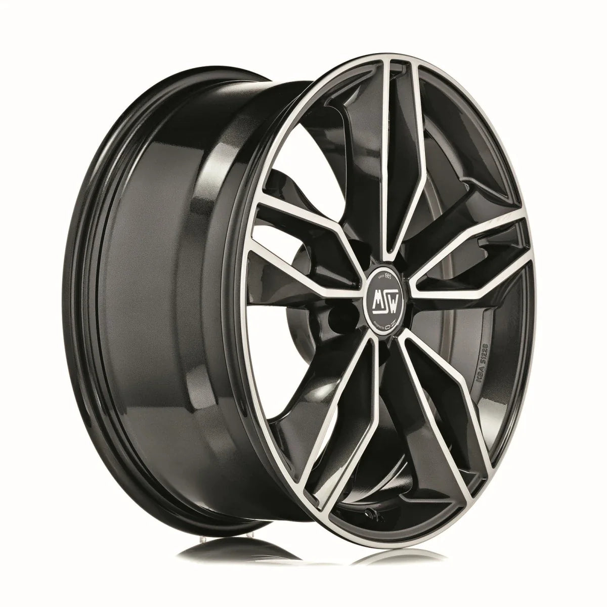 Alu kola MSW 71 8x18 5x108 ET45 Gloss Dark Grey Full Polished