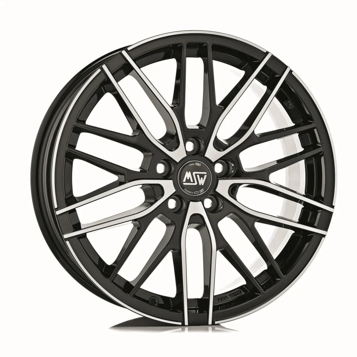 Alu kola MSW 72 7x17 5x120 ET45 Gloss Black Full Polished