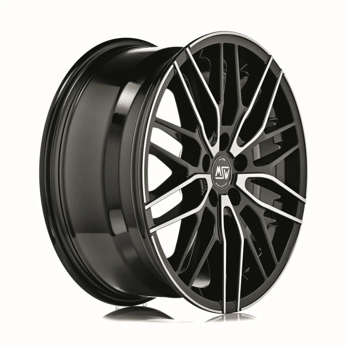 Alu kola MSW 72 8x18 5x112 ET50 Gloss Black Full Polished