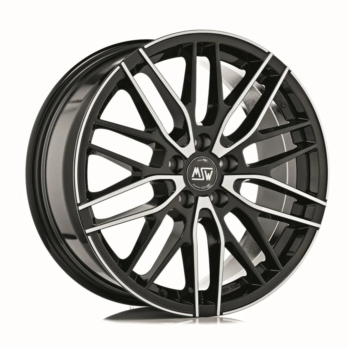 Alu kola MSW 72 7x17 5x120 ET45 Gloss Black Full Polished