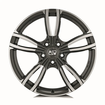 Alu kola MSW 73 8x18 5x112 ET50 Gloss Dark Grey Full Polished | Wheelsup.cz