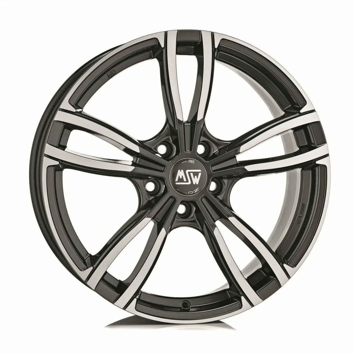 Alu kola MSW 73 8.5x18 5x120 ET50 Gloss Dark Grey Full Polished