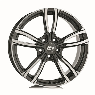 Alu kola MSW 73 7.5x17 5x120 ET43 Gloss Dark Grey Full Polished | Wheelsup.cz