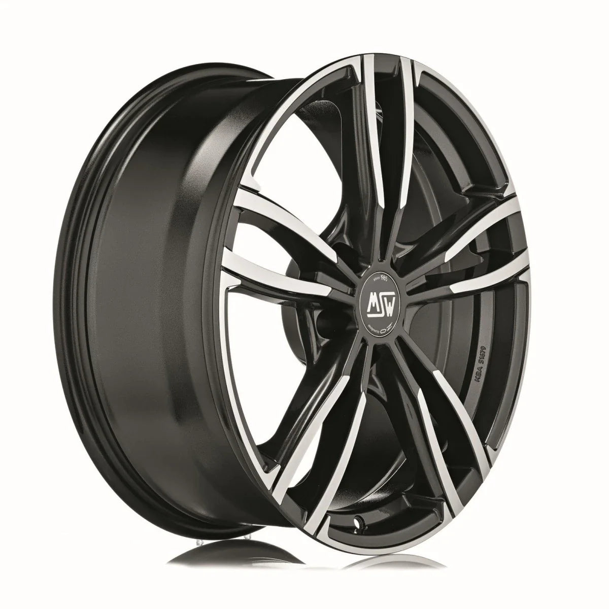 Alu kola MSW 73 7.5x17 5x120 ET43 Gloss Dark Grey Full Polished