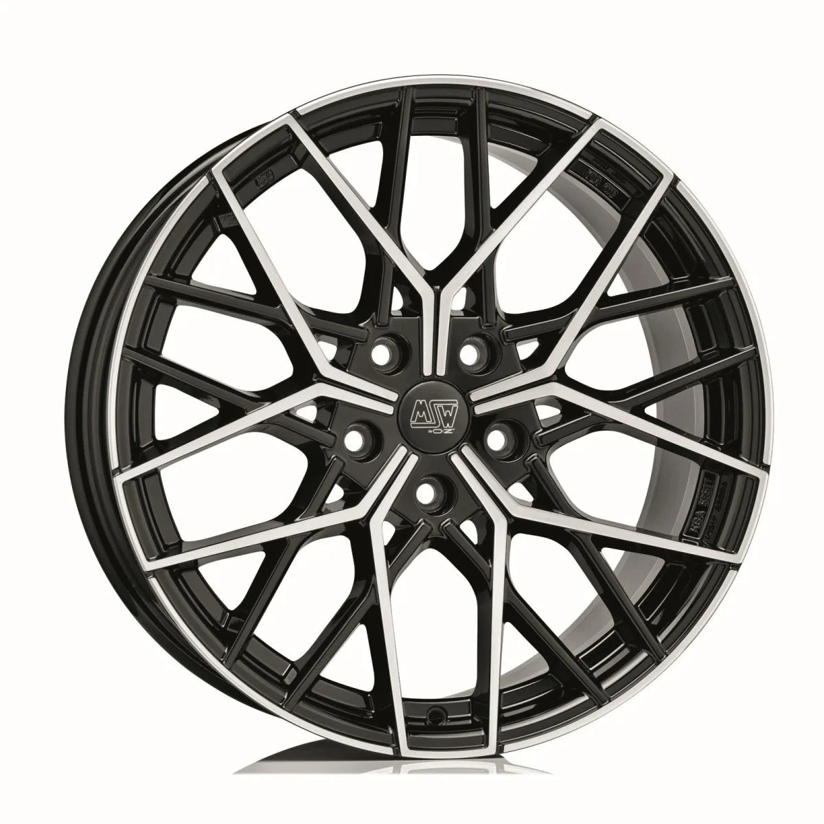 Alu kola MSW 74 9.5x20 5x120 ET42 Gloss Black Full Polished