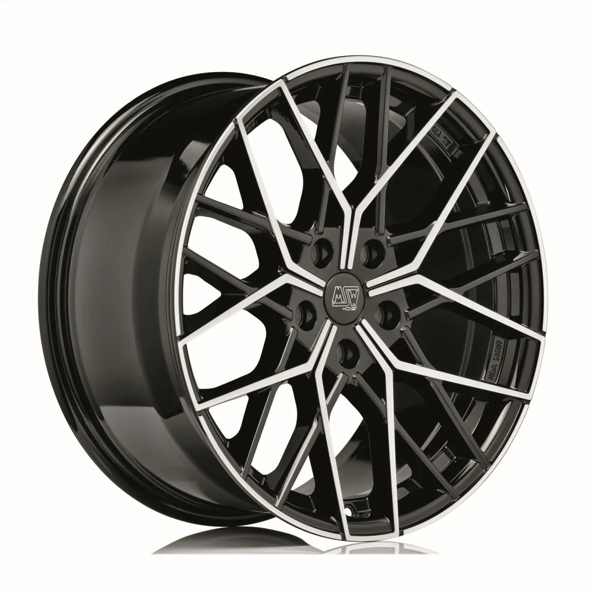 Alu kola MSW 74 8.5x20 5x120 ET45 Gloss Black Full Polished