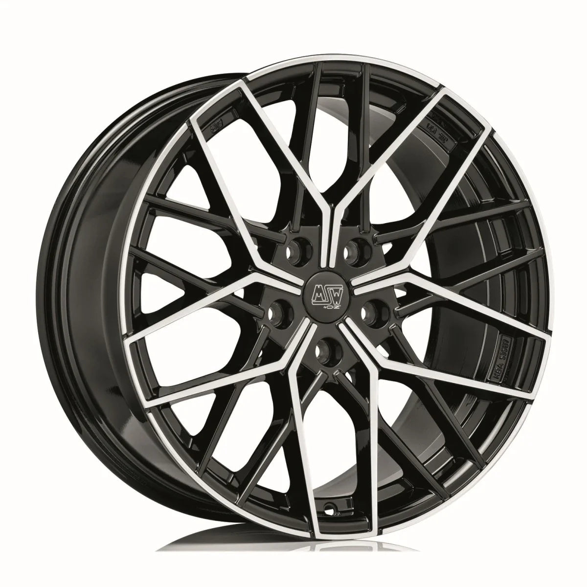 Alu kola MSW 74 9x19 5x112 ET44 Gloss Black Full Polished