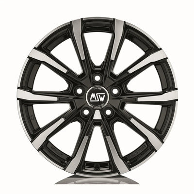 Alu kola MSW 79 7x18 5x112 ET43 Gloss Black Full Polished | Wheelsup.cz