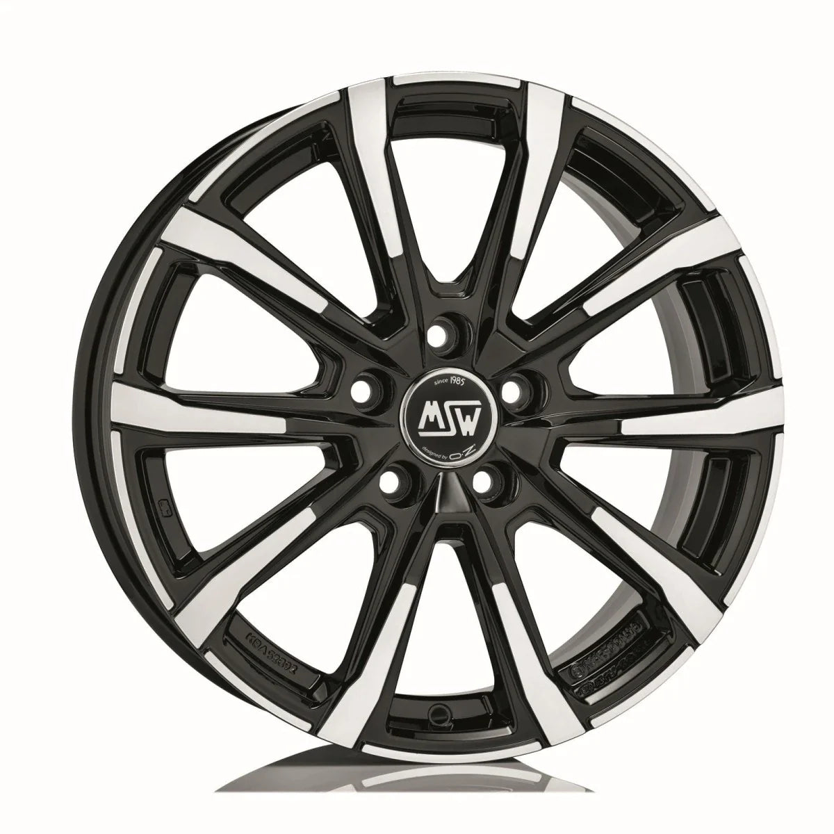 Alu kola MSW 79 6.5x16 5x100 ET40 Gloss Black Full Polished