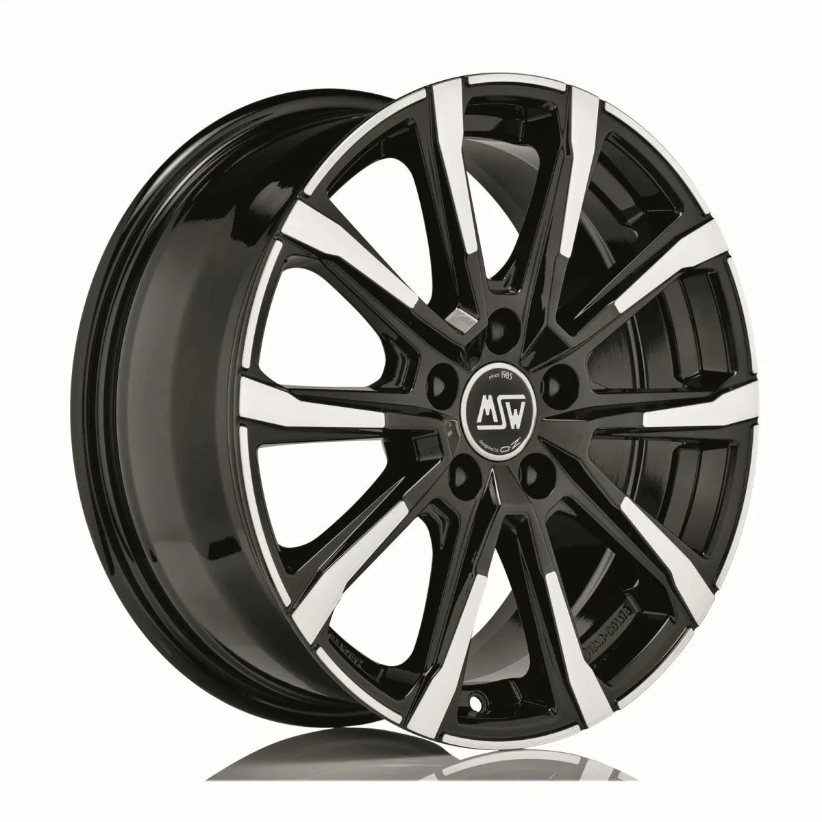 Alu kola MSW 79 7x17 5x114.3 ET35 Gloss Black Full Polished