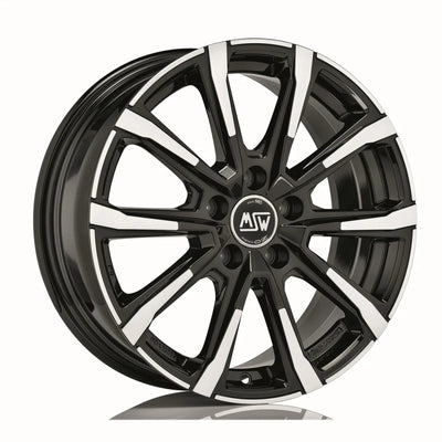 Alu kola MSW 79 7.5x18 5x112 ET50 Gloss Black Full Polished | Wheelsup.cz