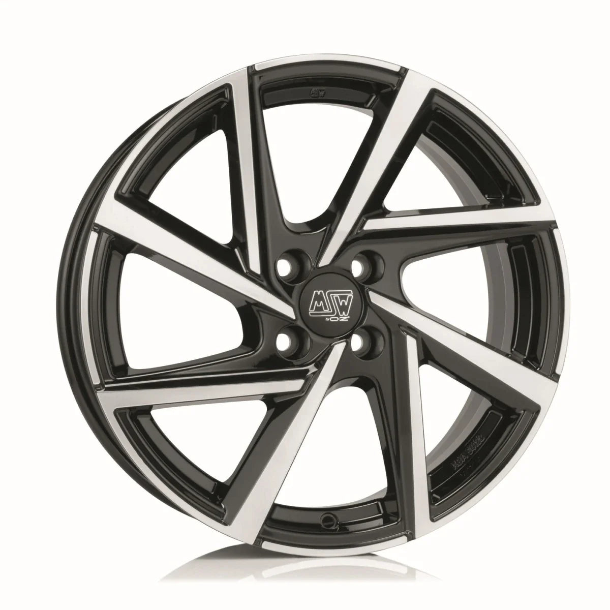 Alu kola MSW 80-4 6.5x16 4x100 ET45 Gloss Black Full Polished