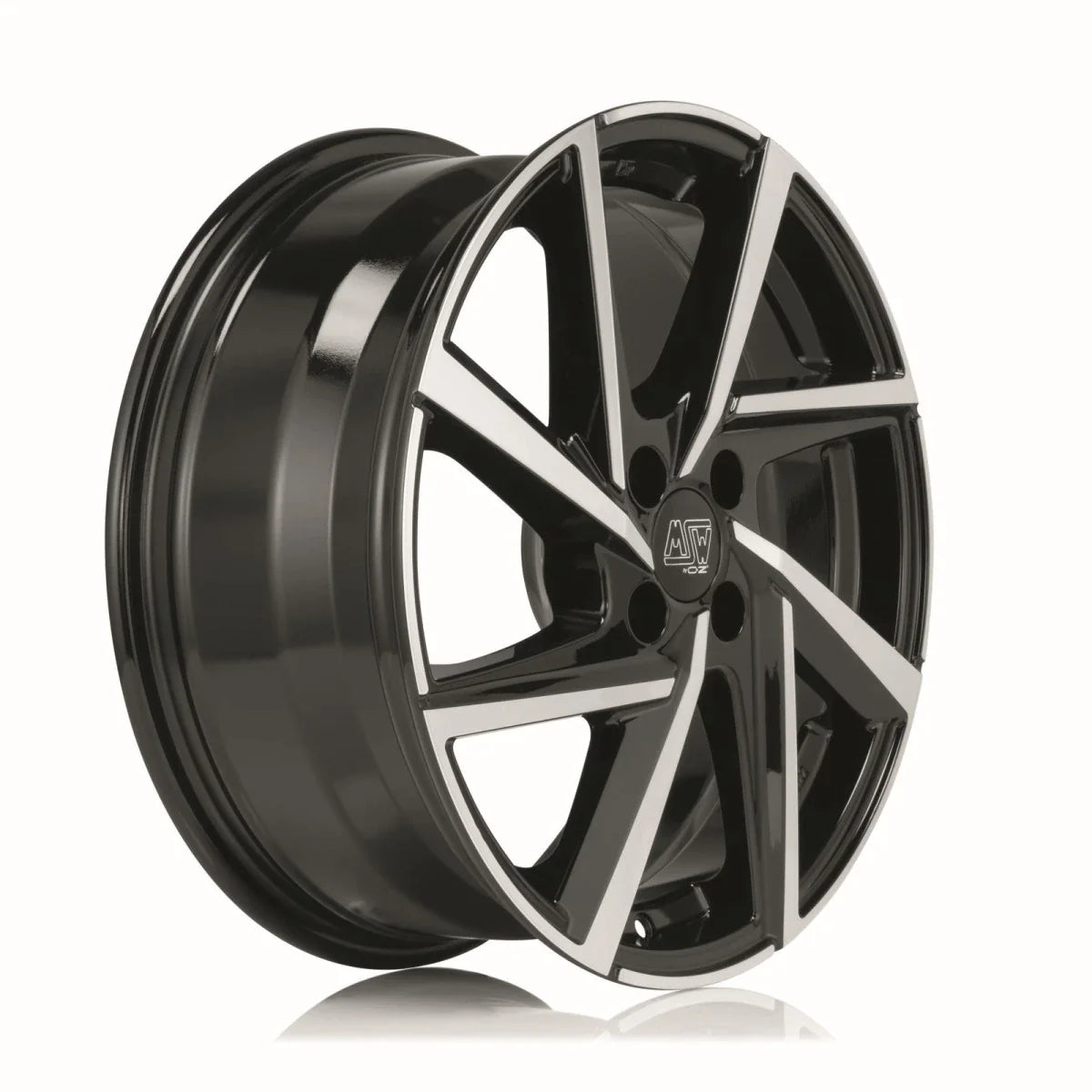 Alu kola MSW 80-4 6.5x16 4x100 ET45 Gloss Black Full Polished