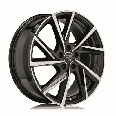 Alu kola MSW 80-5 7.5x18 5x112 ET50 Gloss Black Full Polished | Wheelsup.cz