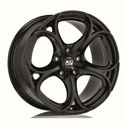 Alu kola MSW 82 8x18 5x100 ET40 Gloss Black | Wheelsup.cz