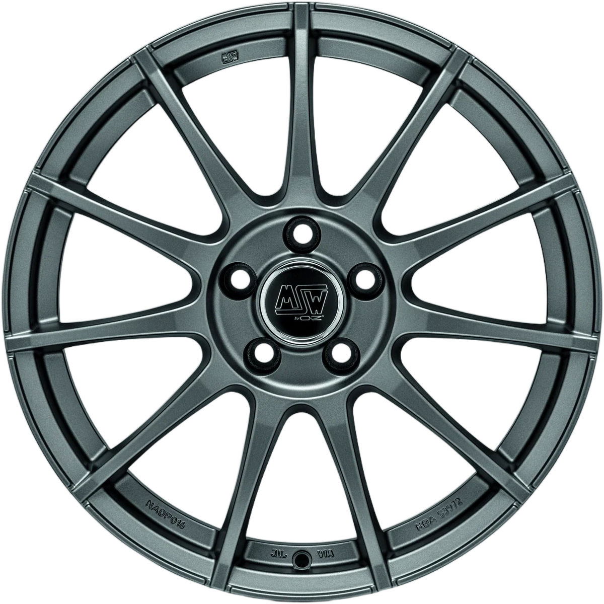 Alu kola MSW 85 6x16 4x100 ET40 63.4 šedá – detail 1