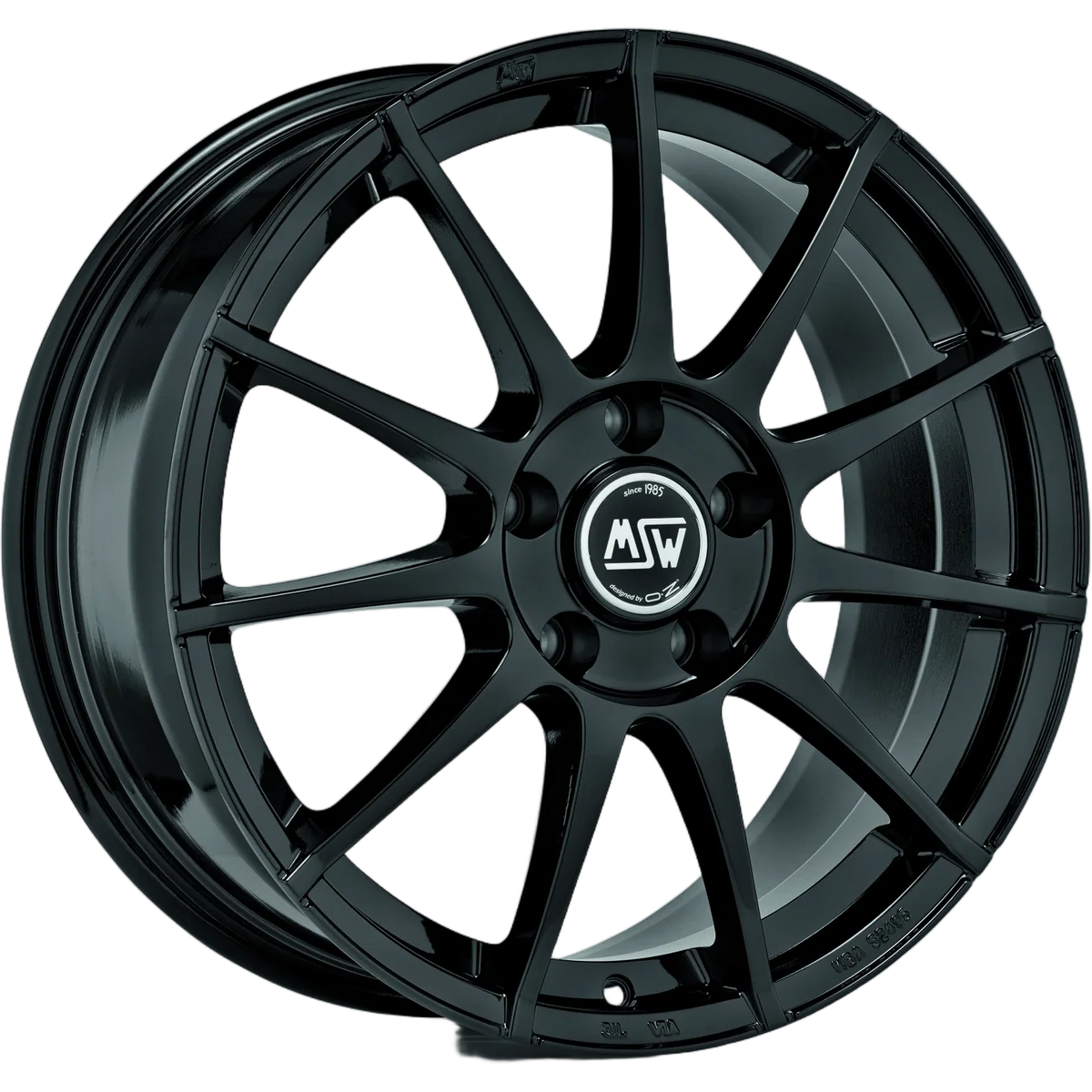 Alu kola MSW 85 8.5x19 5x112 ET40 Gloss Black