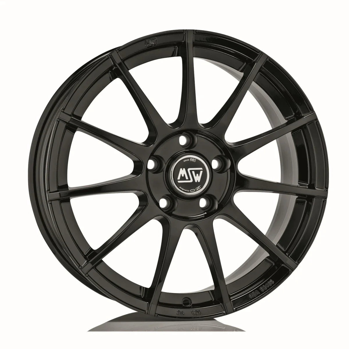 Alu kola MSW 85 6.5x16 5x108 ET42 Gloss Black