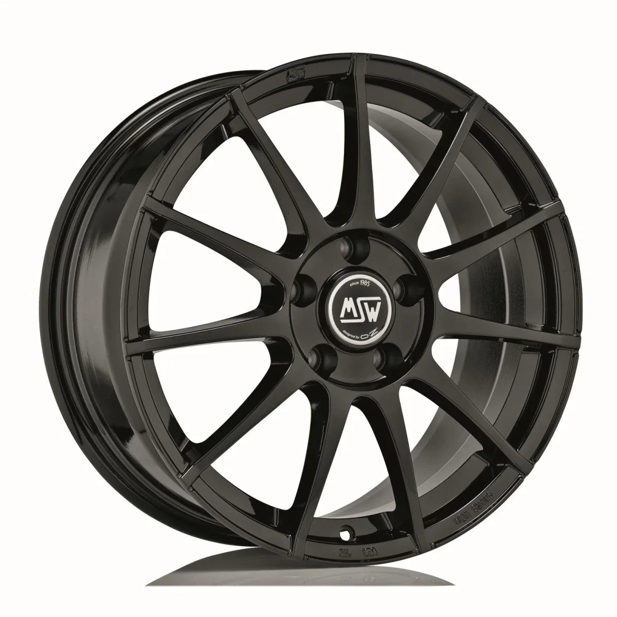 Alu kola MSW 85 8.5x19 5x108 ET45 Gloss Black