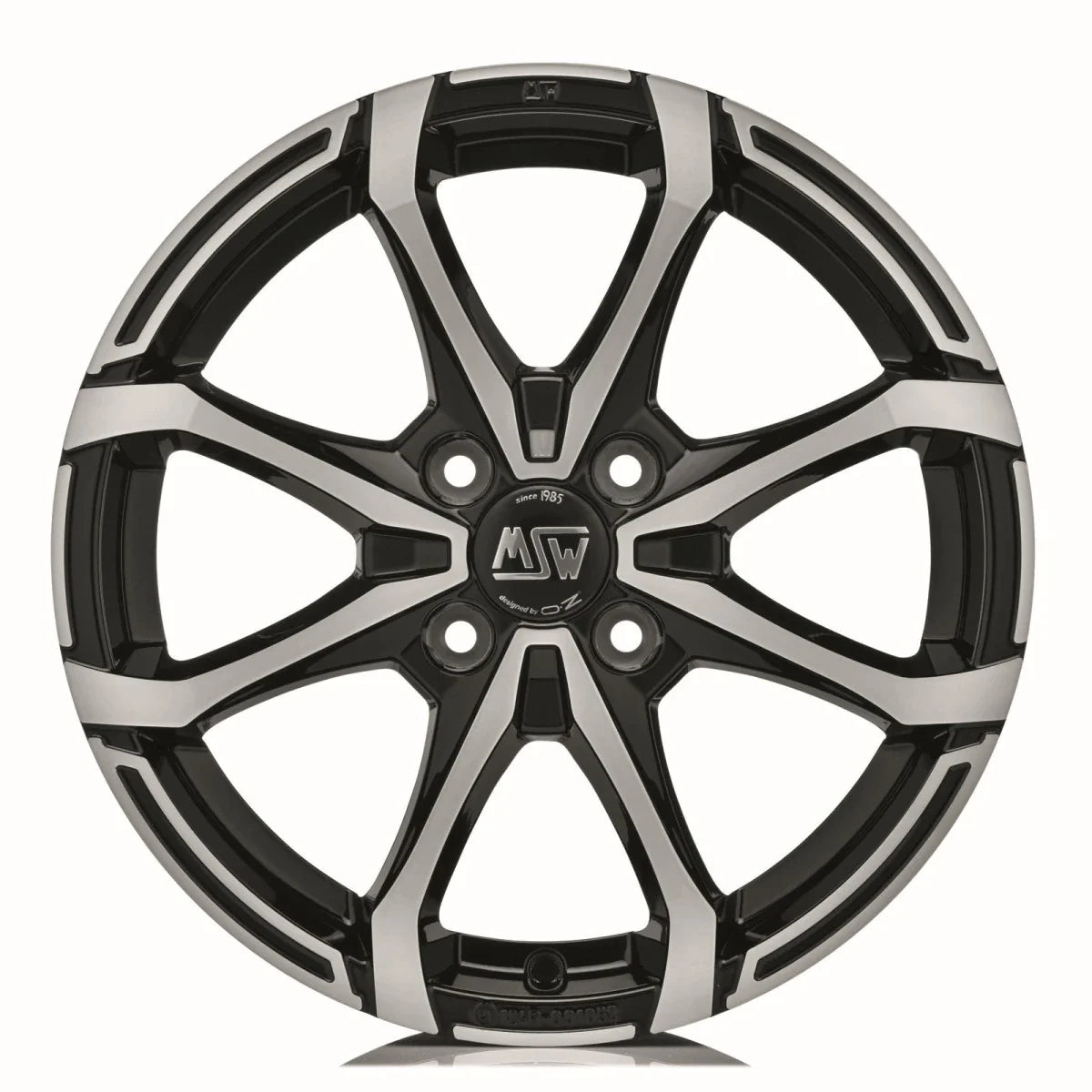 Alu kola MSW X4 6x16 4x100 ET44 Gloss Black Full Polished