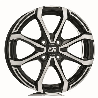 Alu kola MSW X4 5.5x14 4x108 ET24 Gloss Black Full Polished | Wheelsup.cz