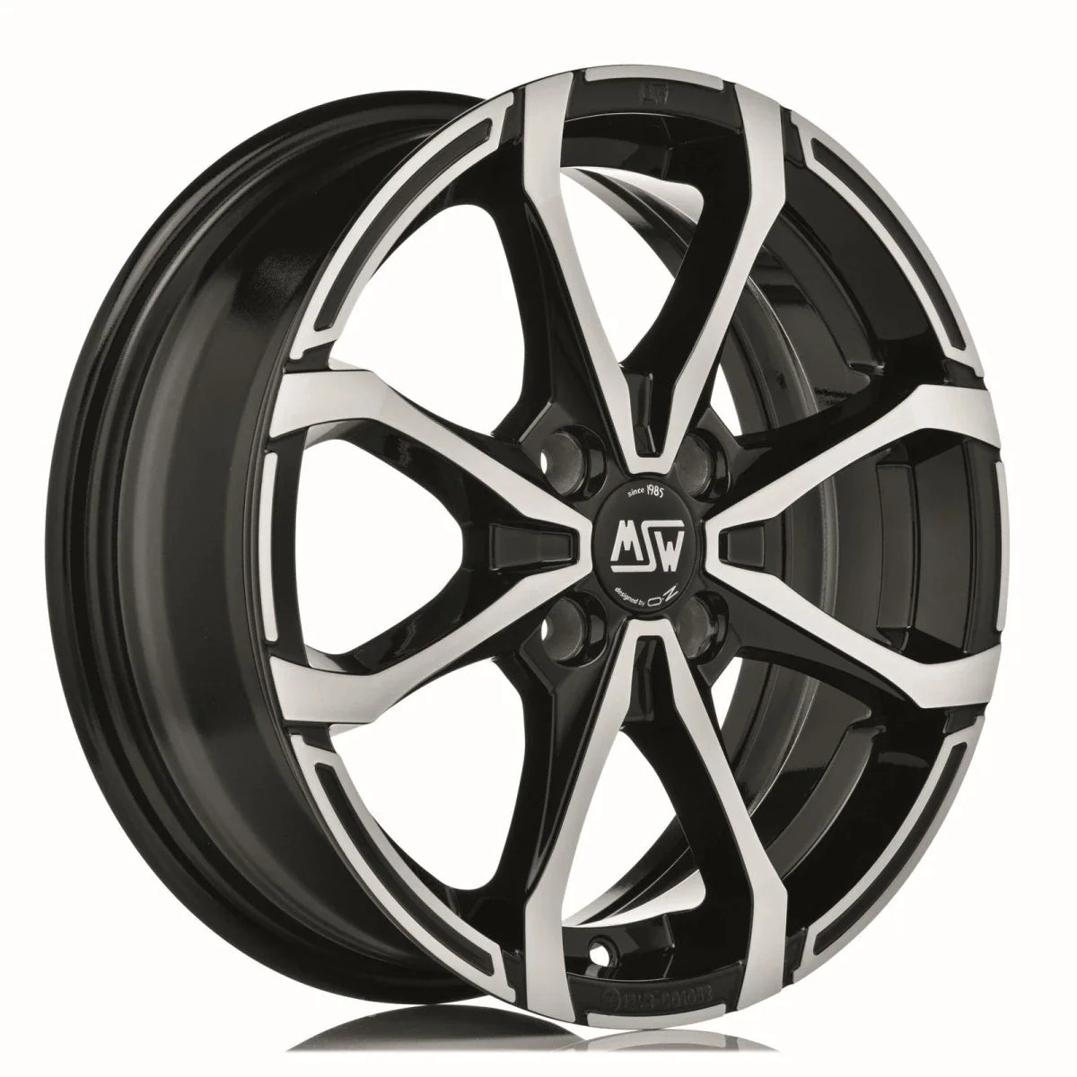 Alu kola MSW X4 5x15 4x100 ET38 Gloss Black Full Polished