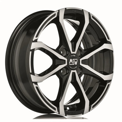 Alu kola MSW X4 5.5x14 4x108 ET24 Gloss Black Full Polished | Wheelsup.cz