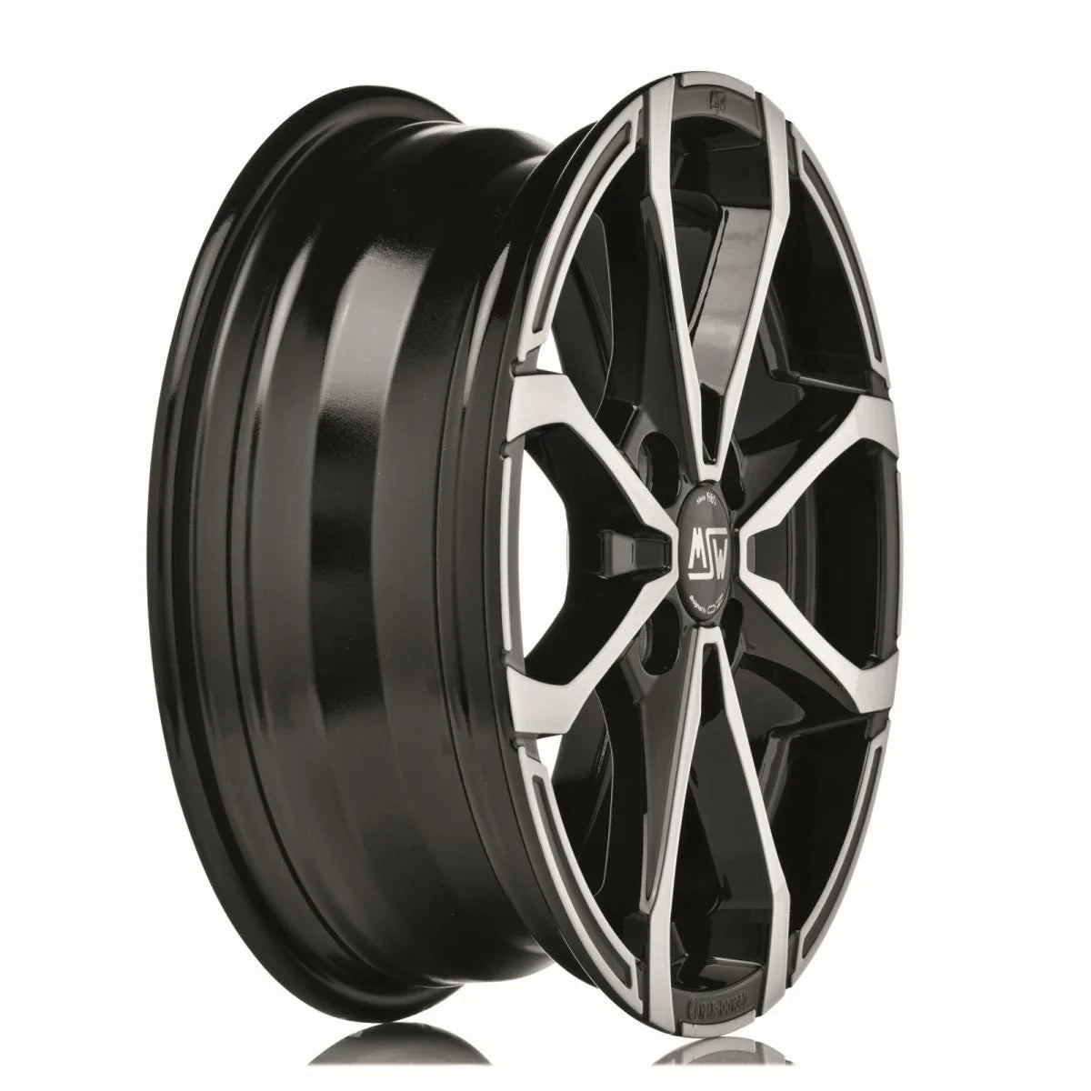 Alu kola MSW X4 6x16 4x100 ET44 Gloss Black Full Polished