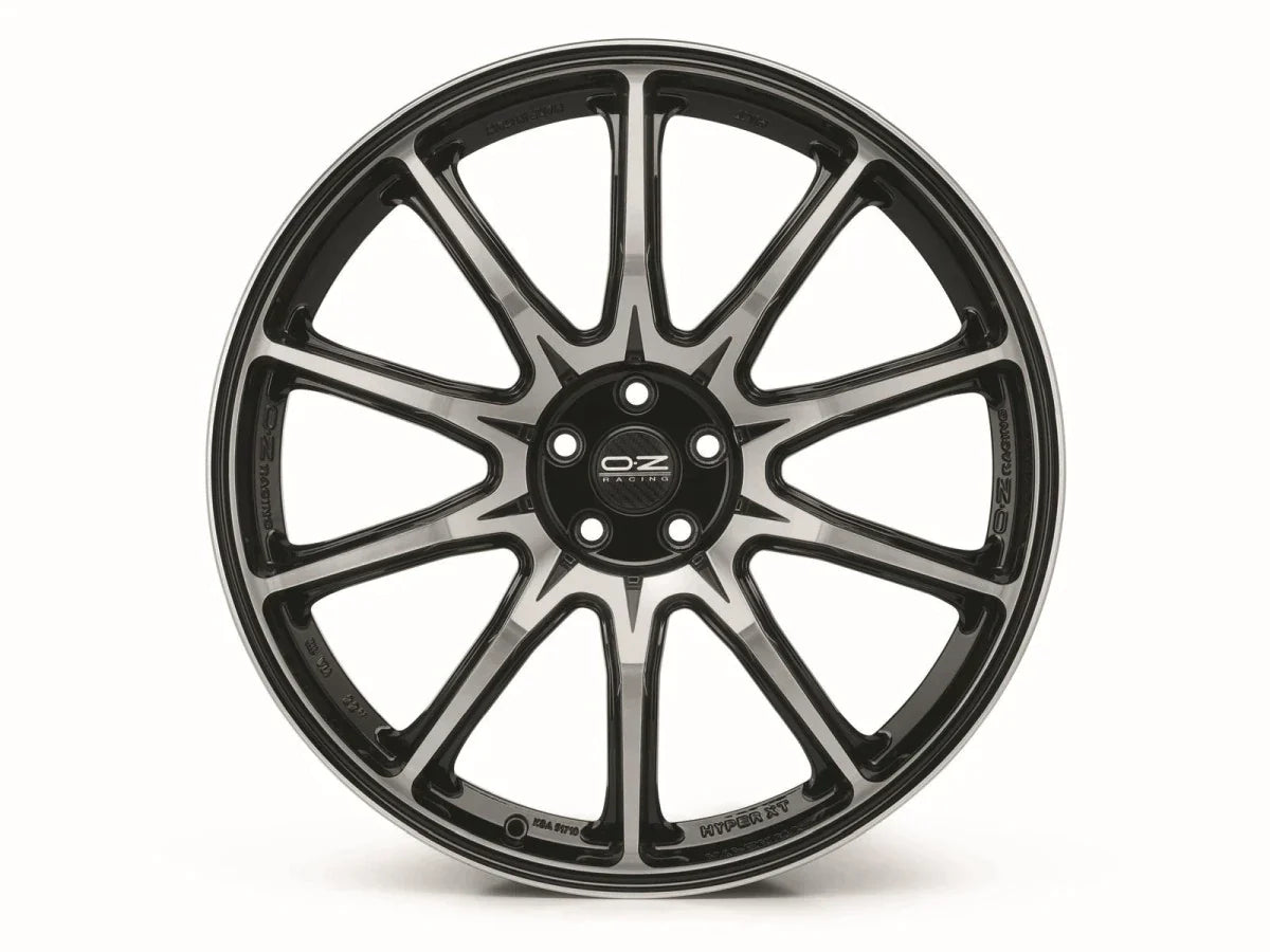 Alu kola OZ HYPER XT HLT 10.5x22 5x112 ET18 Gloss Black Diamond Cut