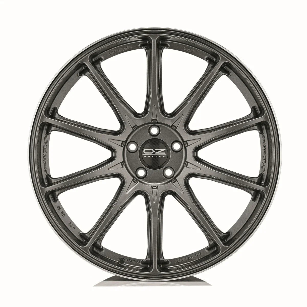 Alu kola OZ HYPER XT HLT 10.5x22 5x112 ET43 Star Graphite Diamond Lip