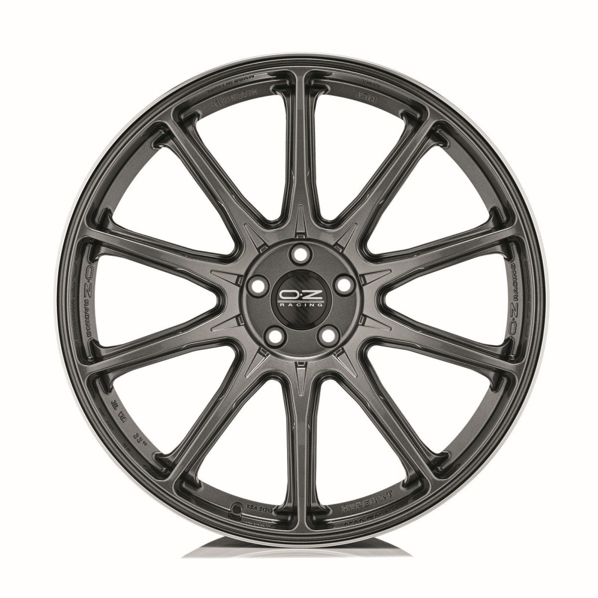 Alu kola OZ HYPER XT HLT 10x21 5x112 ET50 Star Graphite Diamond Lip