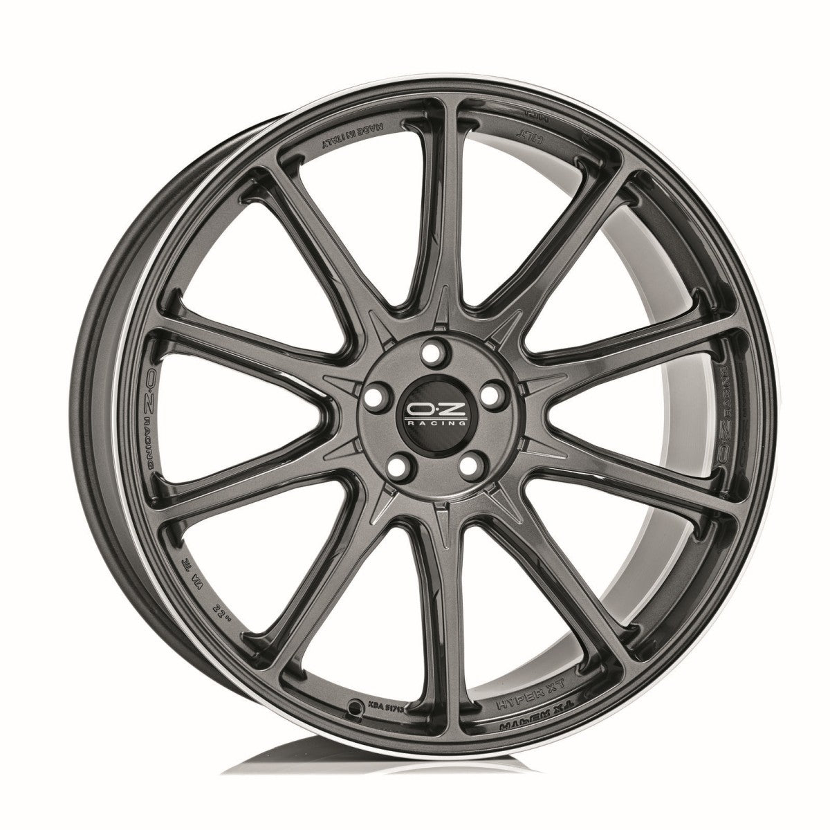 Alu kola OZ HYPER XT HLT 10x21 5x112 ET50 Star Graphite Diamond Lip