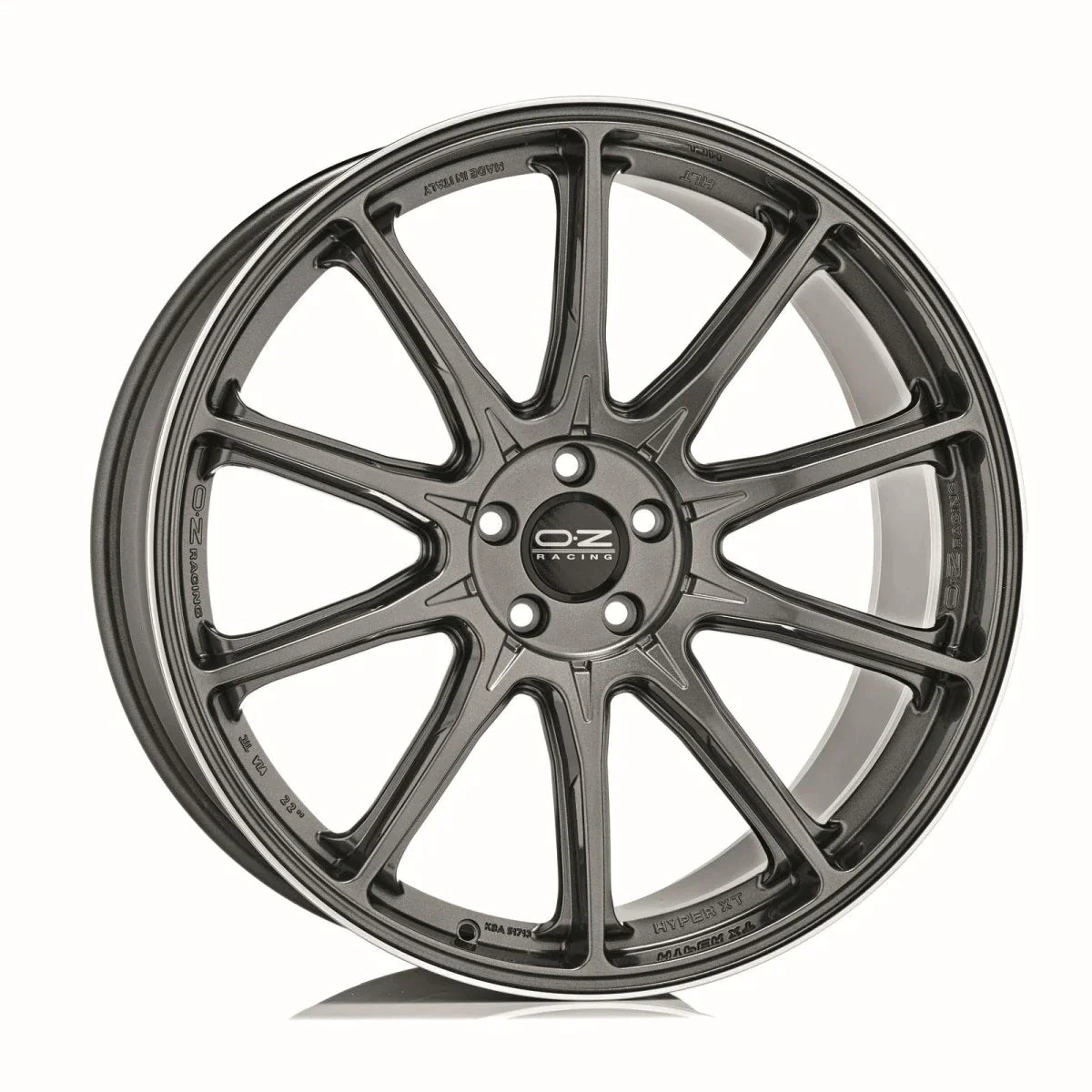 Alu kola OZ HYPER XT HLT 10.5x22 5x112 ET43 Star Graphite Diamond Lip