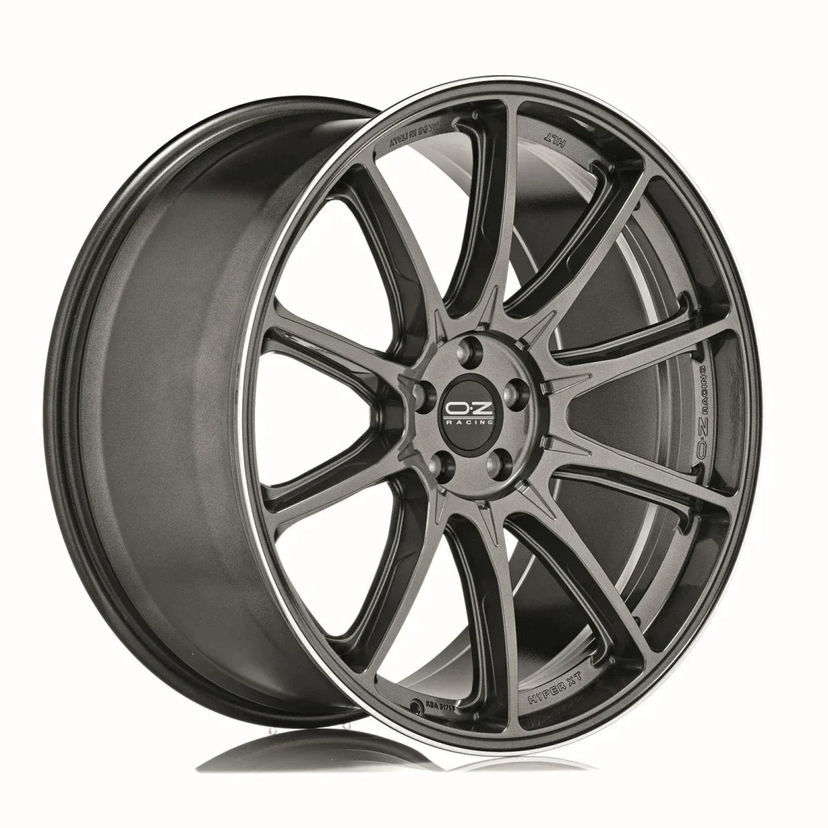 Alu kola OZ HYPER XT HLT 10.5x22 5x112 ET43 Star Graphite Diamond Lip