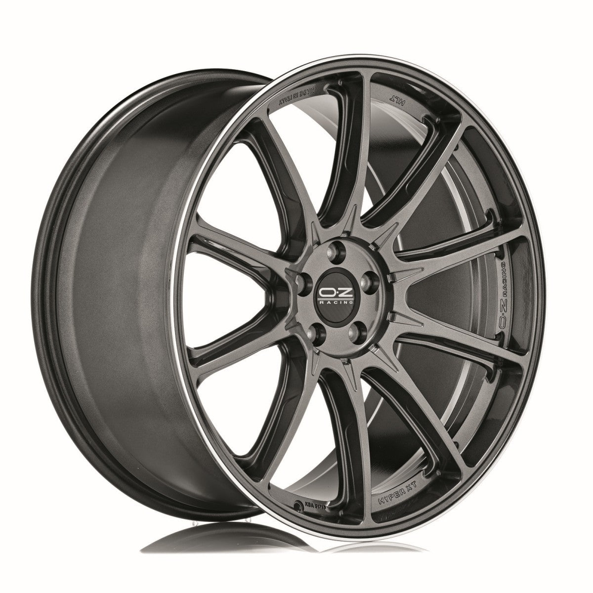 Alu kola OZ HYPER XT HLT 10x21 5x112 ET50 Star Graphite Diamond Lip