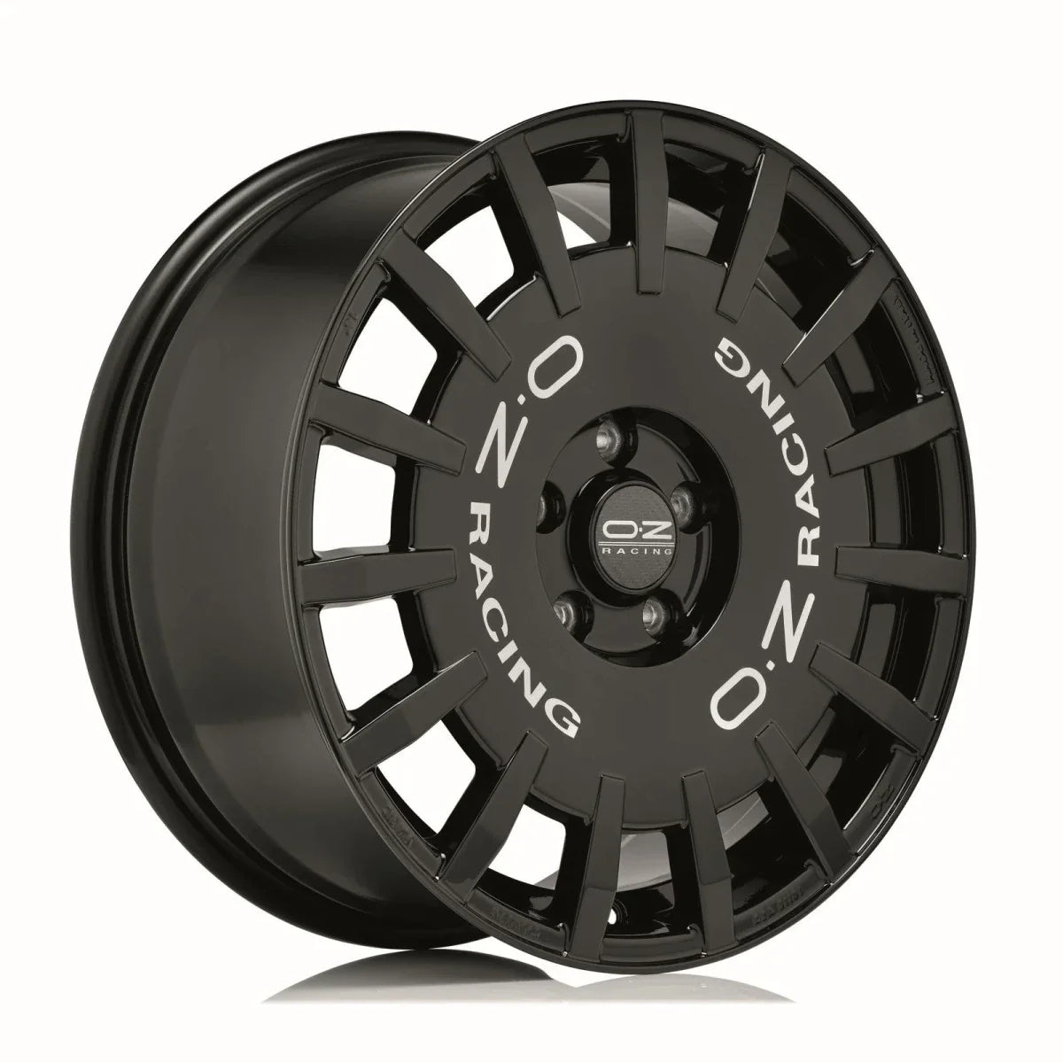 Alu kola OZ RALLY RACING 7.5x18 5x112 ET50 Gloss Black Silver Lettering