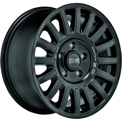 Alu kola OZ RALLY RAID 8x17 6x130 ET37 Matt Black Silver Lettering – detail 3