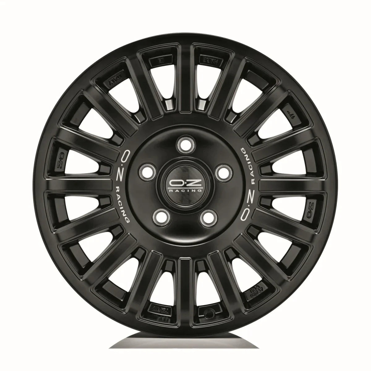 Alu kola OZ RALLY RAID 8x17 5x120 ET35 Matt Black Silver Lettering