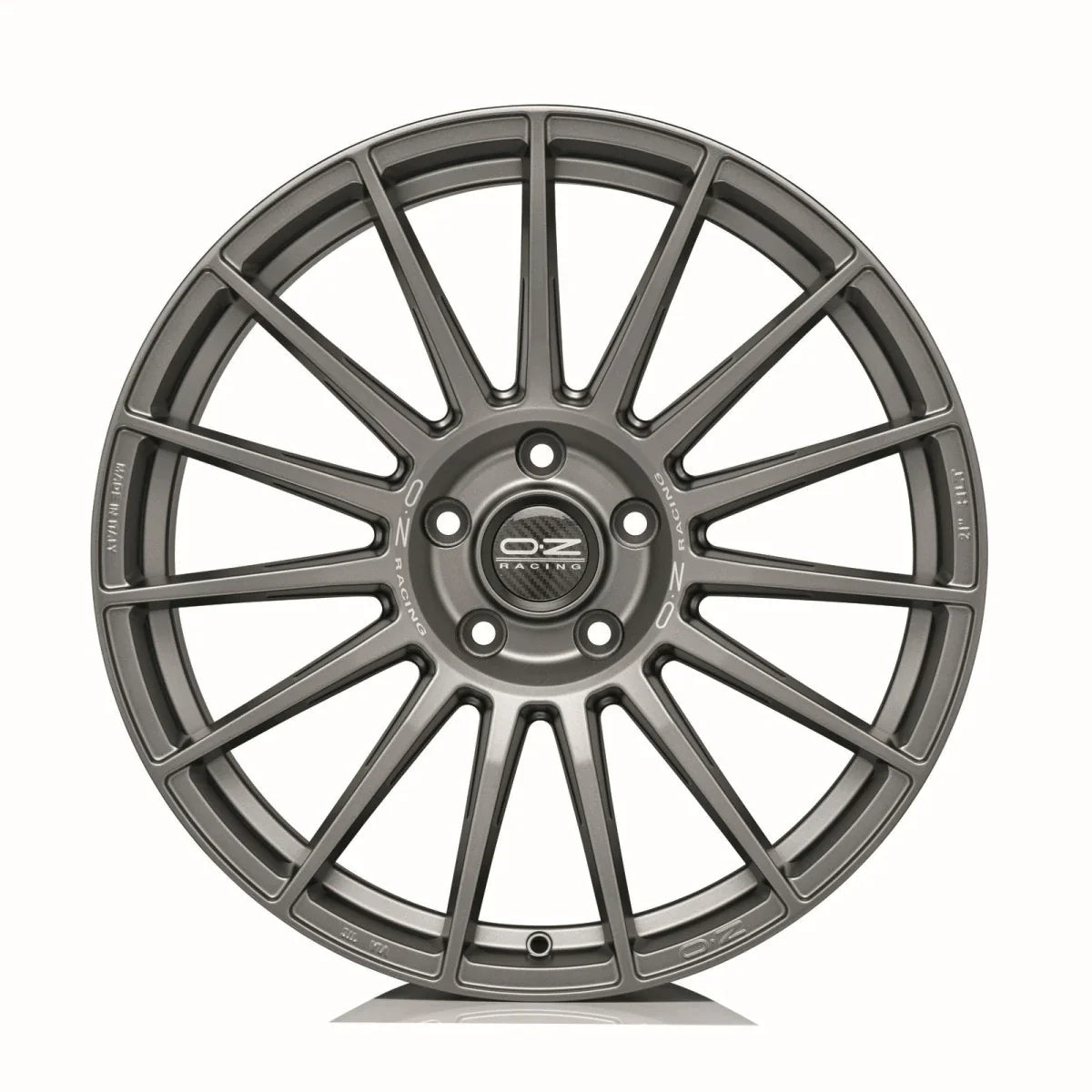 Alu kola OZ SUPERTURISMO DAKAR 11.5x21 5x120 ET38 Matt Graphite Silver Lettering