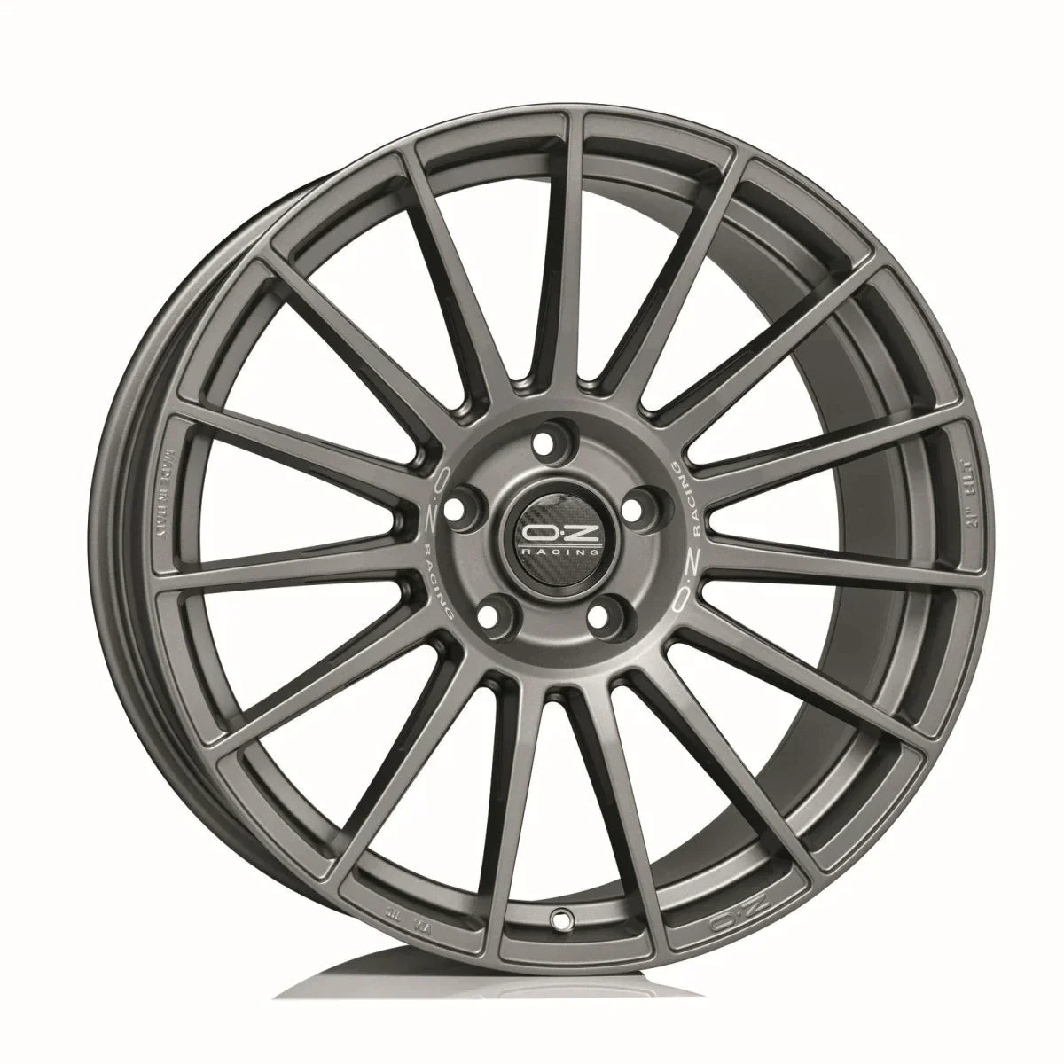 Alu kola OZ SUPERTURISMO DAKAR 9x21 5x127 ET50 Matt Graphite Silver Lettering