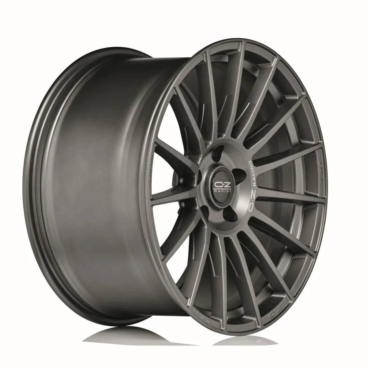 Alu kola OZ SUPERTURISMO DAKAR 9.5x21 5x120 ET47 Matt Graphite Silver Lettering