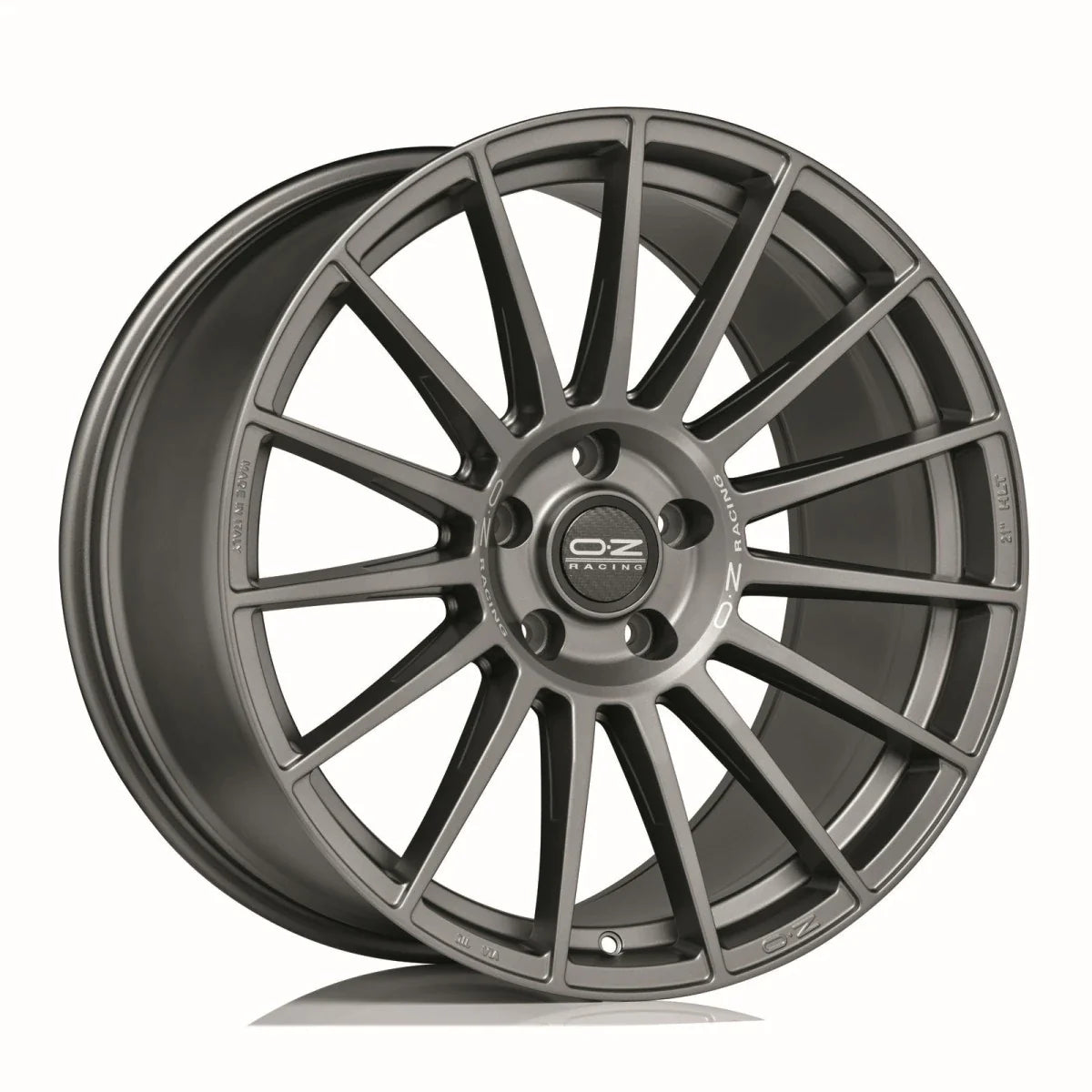 Alu kola OZ SUPERTURISMO DAKAR 11.5x21 5x120 ET38 Matt Graphite Silver Lettering