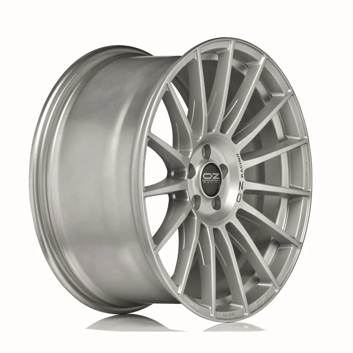 Alu kola OZ SUPERTURISMO DAKAR 9.5x21 5x120 ET47 Matt Race Silver Black Lettering