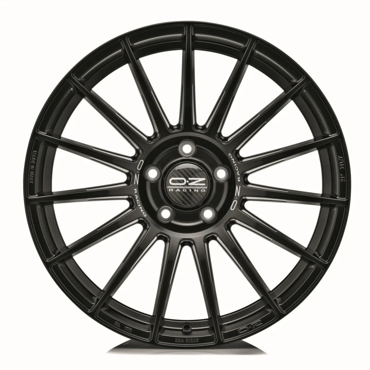 Alu kola OZ SUPERTURISMO LM 7.5x17 4x100 ET35 Matt Black Silver Lettering