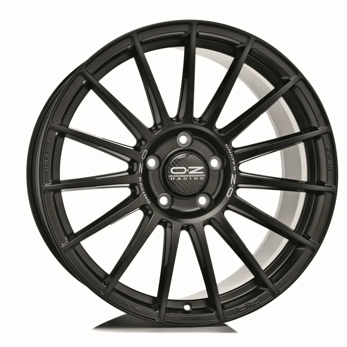 Alu kola OZ SUPERTURISMO LM 7.5x17 5x112 ET50 Matt Black Silver Lettering