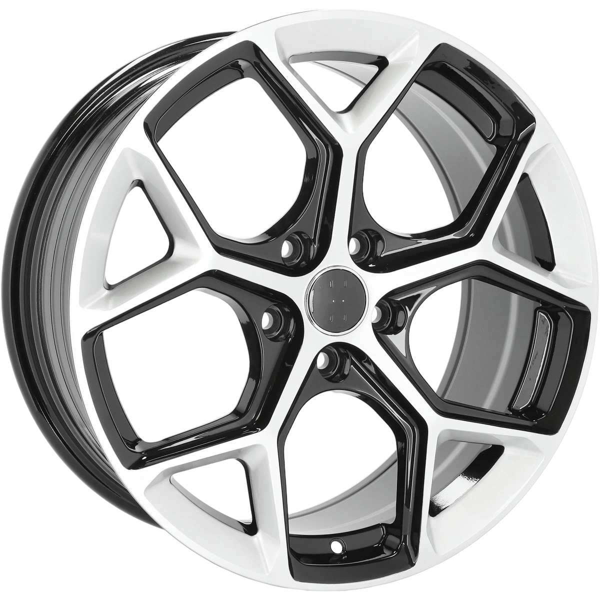 Alu kola pro Audi I5598 9.5x22 5x112 ET28 66.6 Silver Shining & Black