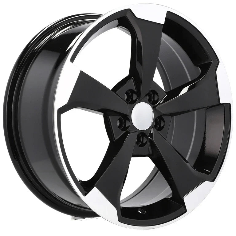 Alu kola pro Audi XE351 8.5x19 5x112 ET32 66.6 černá – detail 4