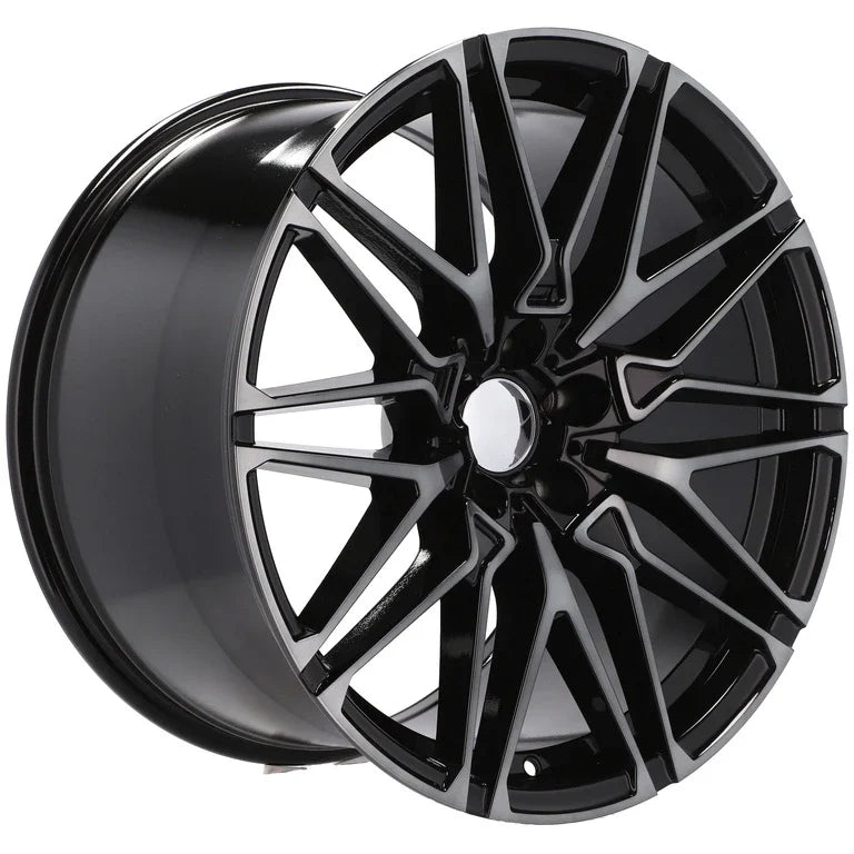 Alu kola pro BMW B5771 10.5x22 5x112 ET43 66.6 černá – detail 3