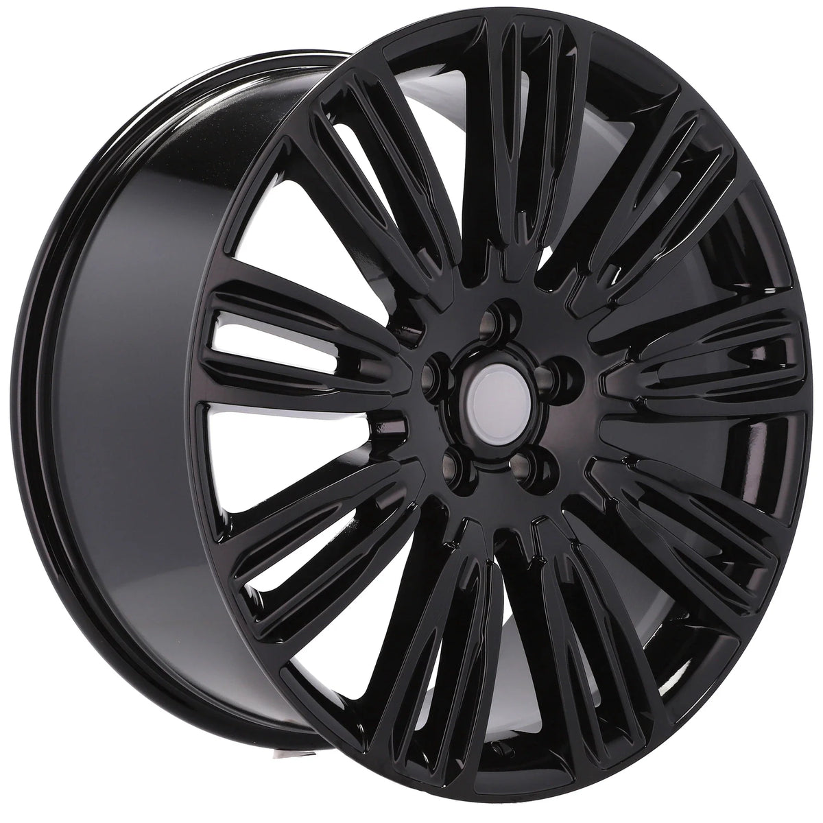 Alu kola pro Land Rover XE136 9.5x22 5x120 ET45 72.6 černá – detail 4